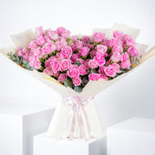 100 Pink Roses