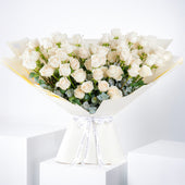 100 White Roses