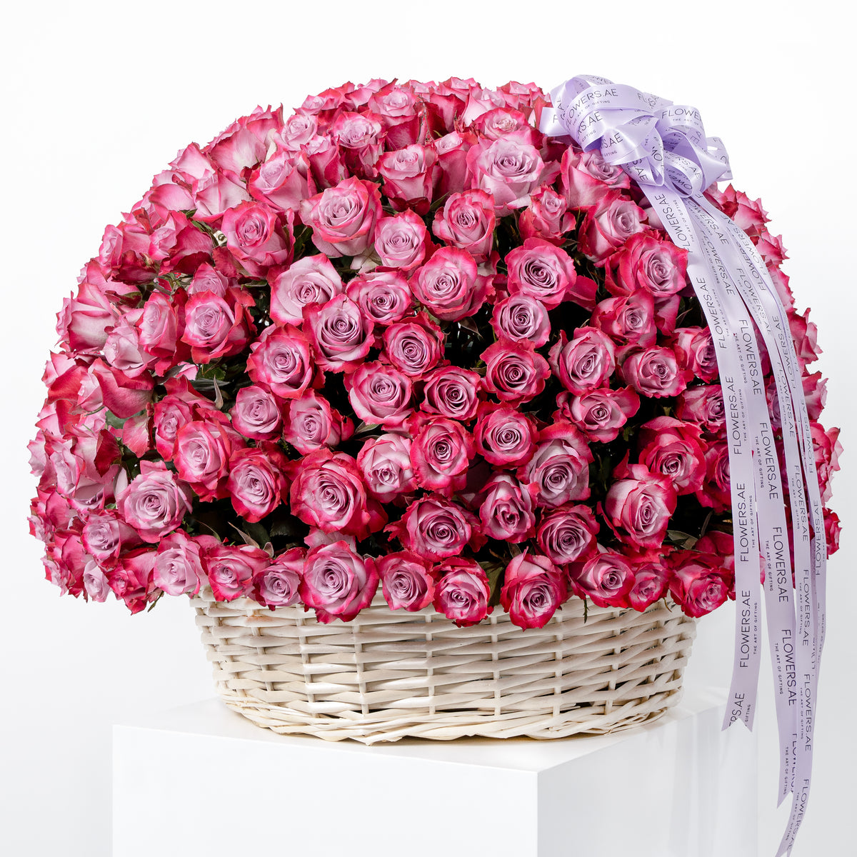 365 Purple Roses Basket