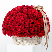 Birthday 365 Red Roses Basket