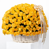 365 Yellow Roses Basket