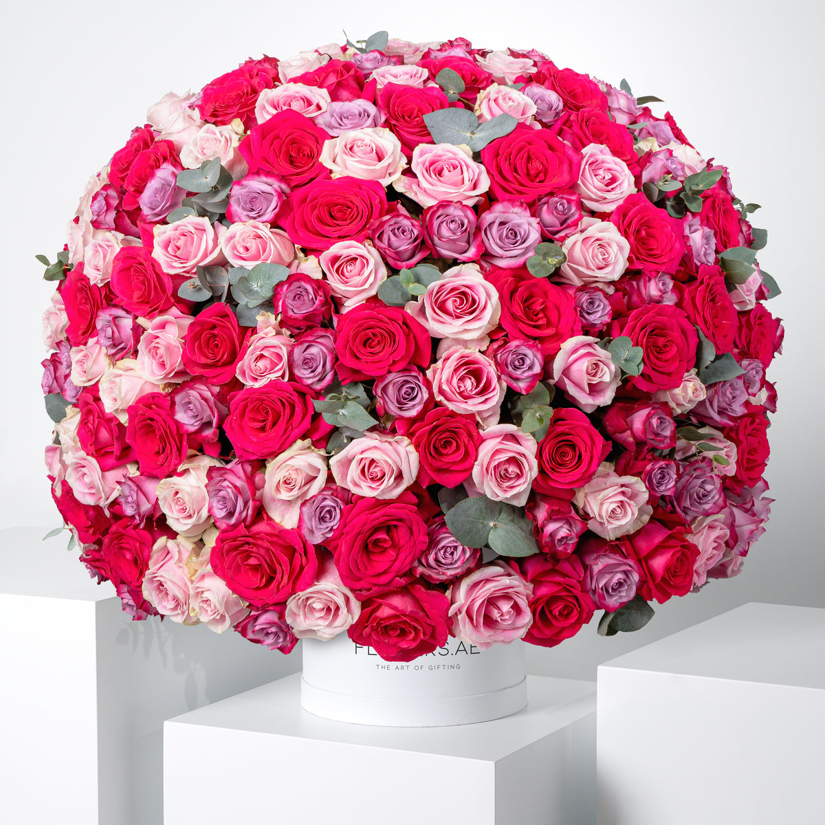 365 Blush Roses  Hatbox