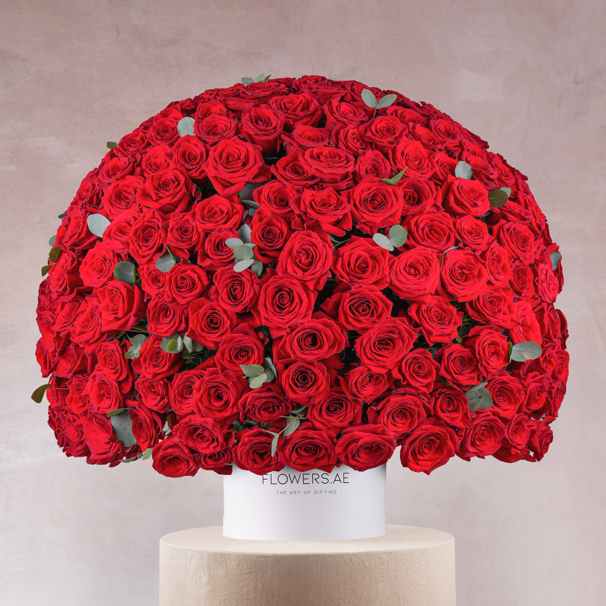 365 Red Roses  Hatbox