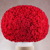 999 Red Roses  Hatbox