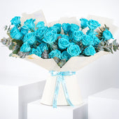 50 Tiffany Blue Roses