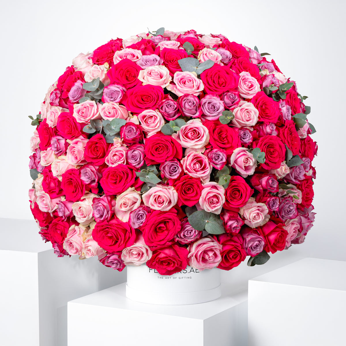 365 Blush Roses  Hatbox