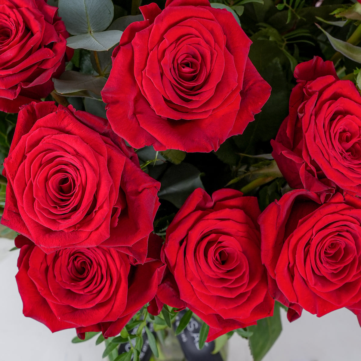 Valentine 12 Red Roses - Vase