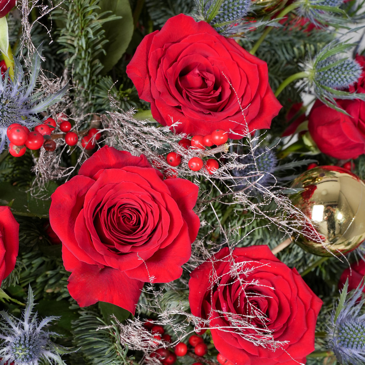 Red Festive Tree - Hatbox