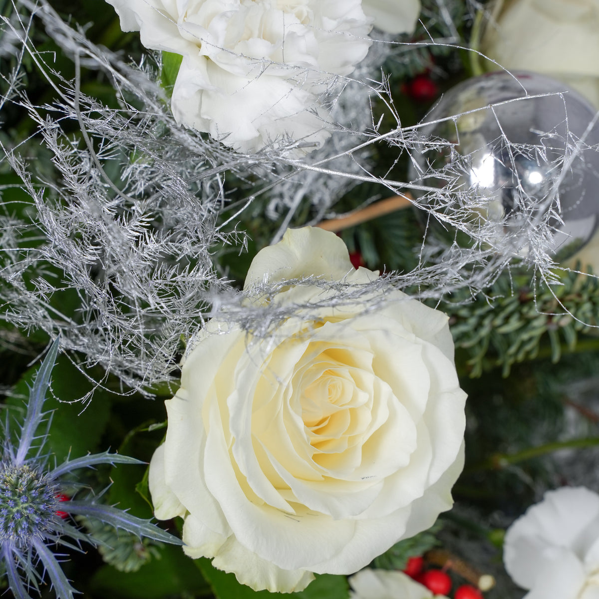 White Festive Tree - Hatbox