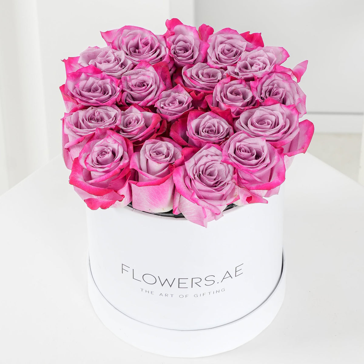 Petite Purple Roses  Hatbox