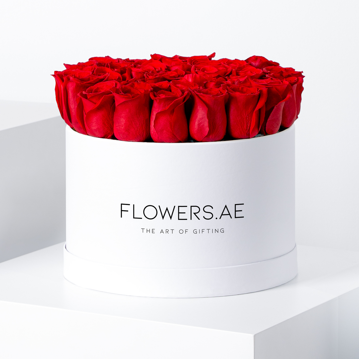 Red Roses - Hatbox