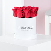 Petite Red Roses  Hatbox