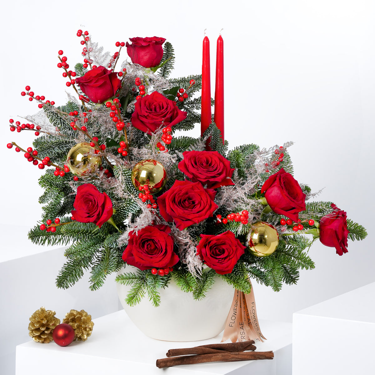 Red Festive - Vase