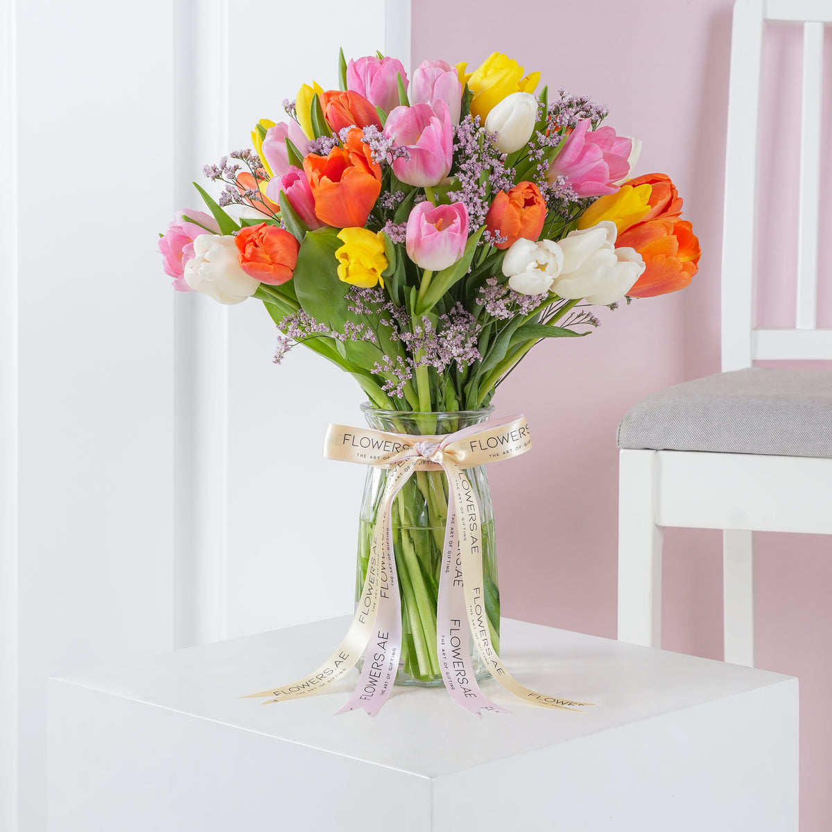 Luxury Mixed Tulips - Vase