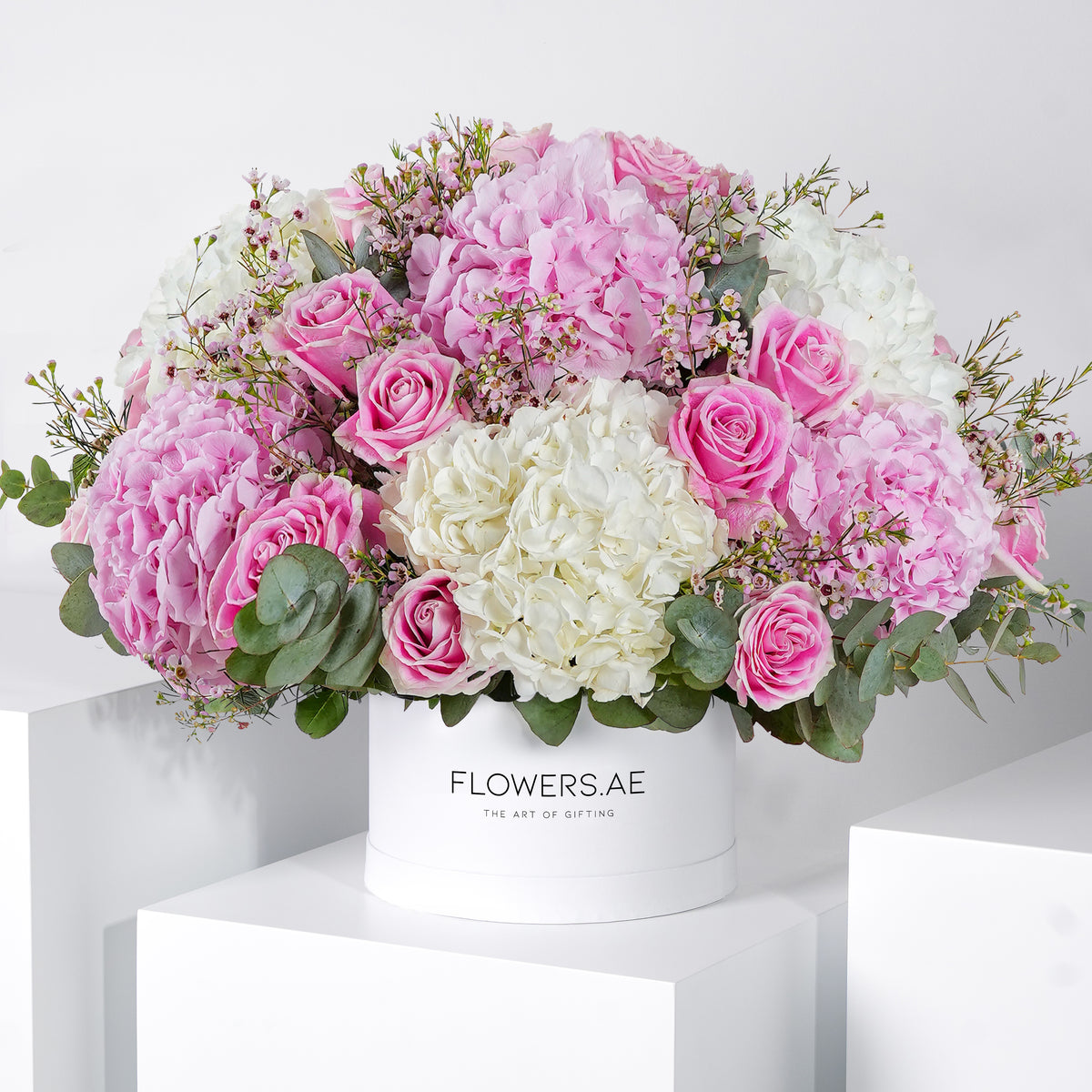 Baby Heavenly Pinks  Hatbox