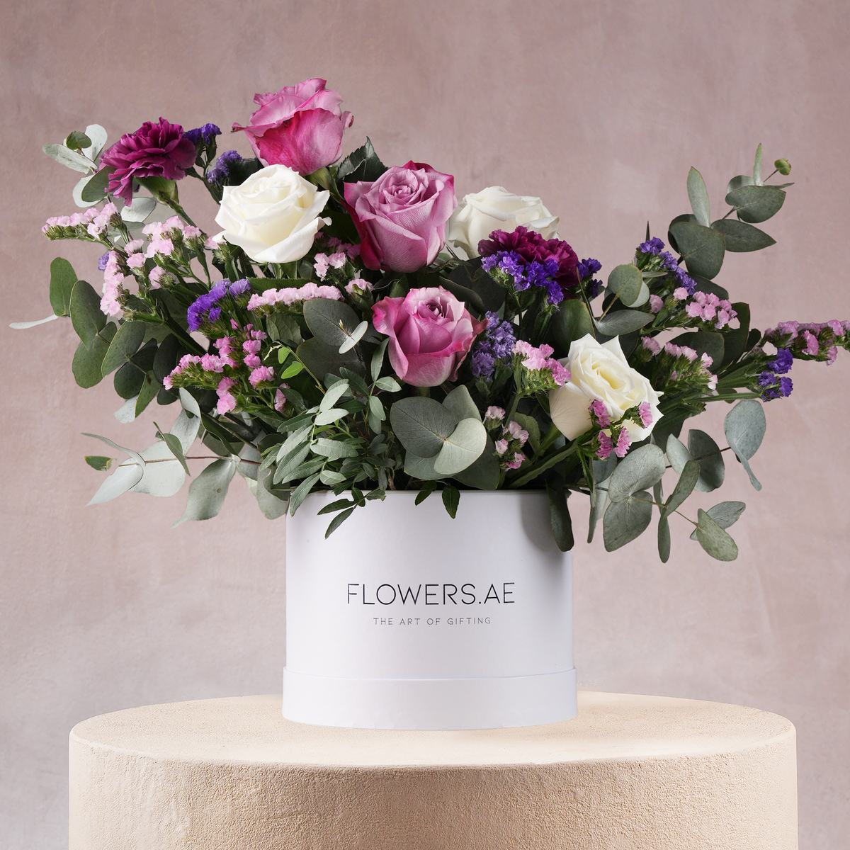 Petite Lavender Floral Hatbox