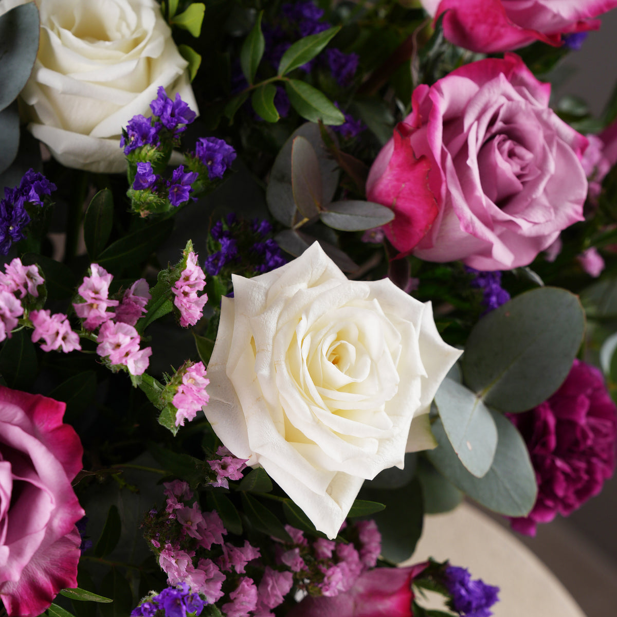 Lavender Floral Hatbox