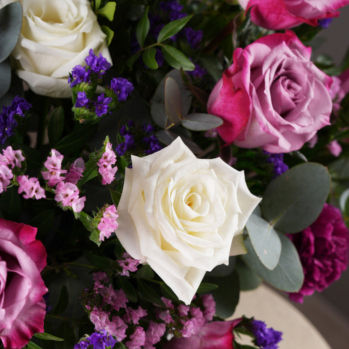 Petite Lavender Floral Hatbox