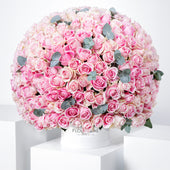 365 Pink Roses Hatbox