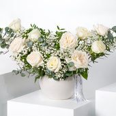 Birthday Perfect White  Vase