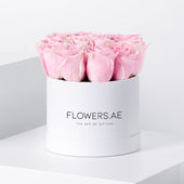 Petite Pink Roses  Hatbox