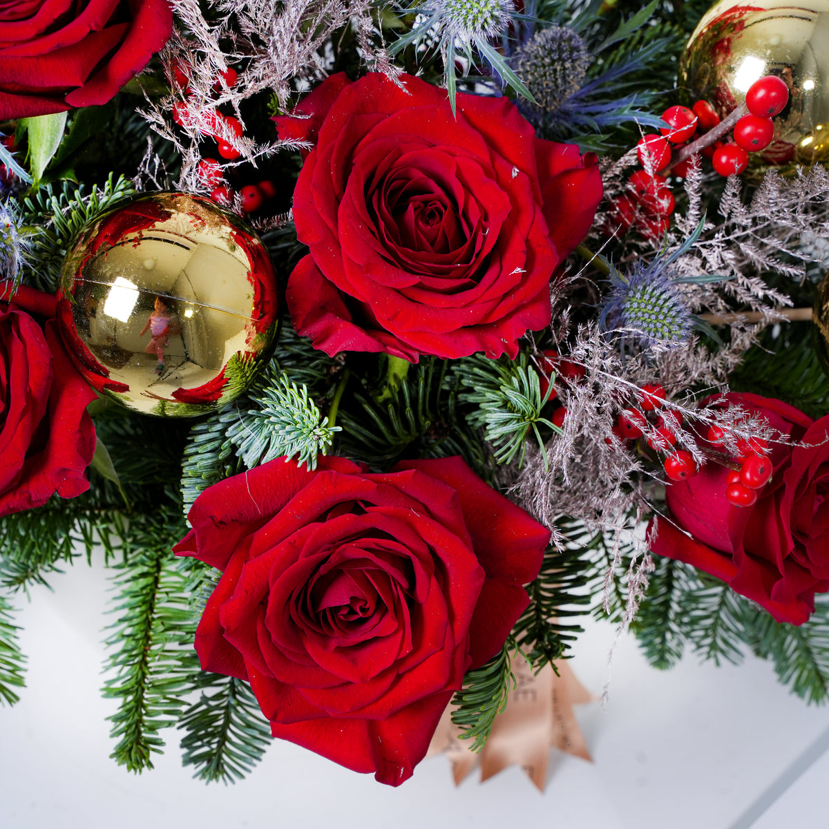 Petite Red Festive Hatbox