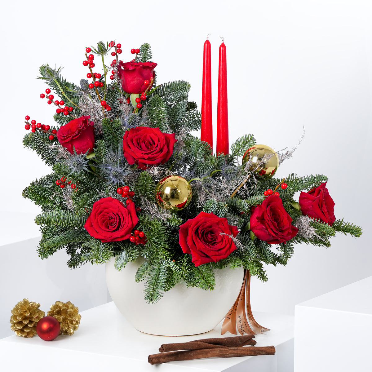 Red Festive - Vase