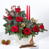 Red Festive - Vase