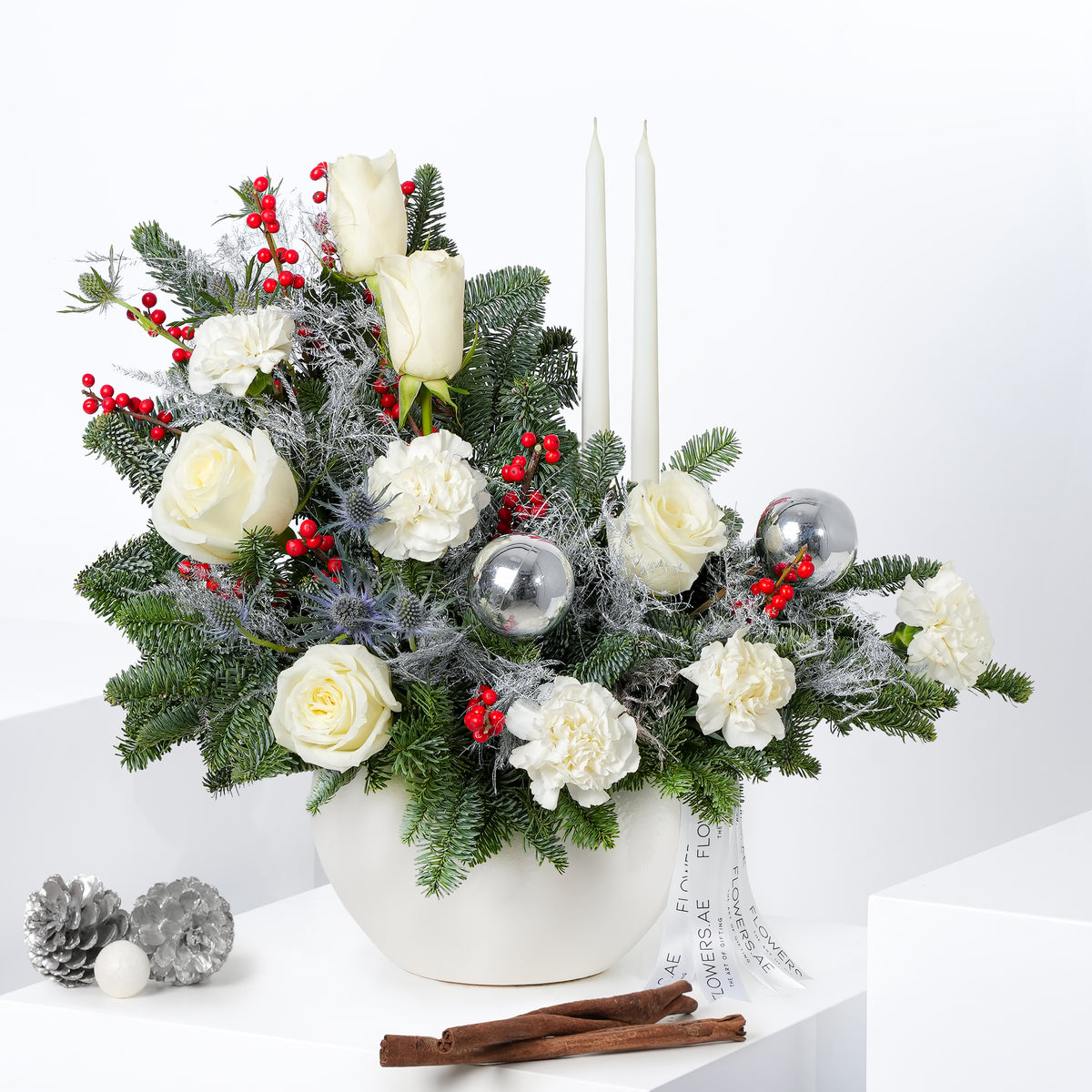 White Festive - Vase