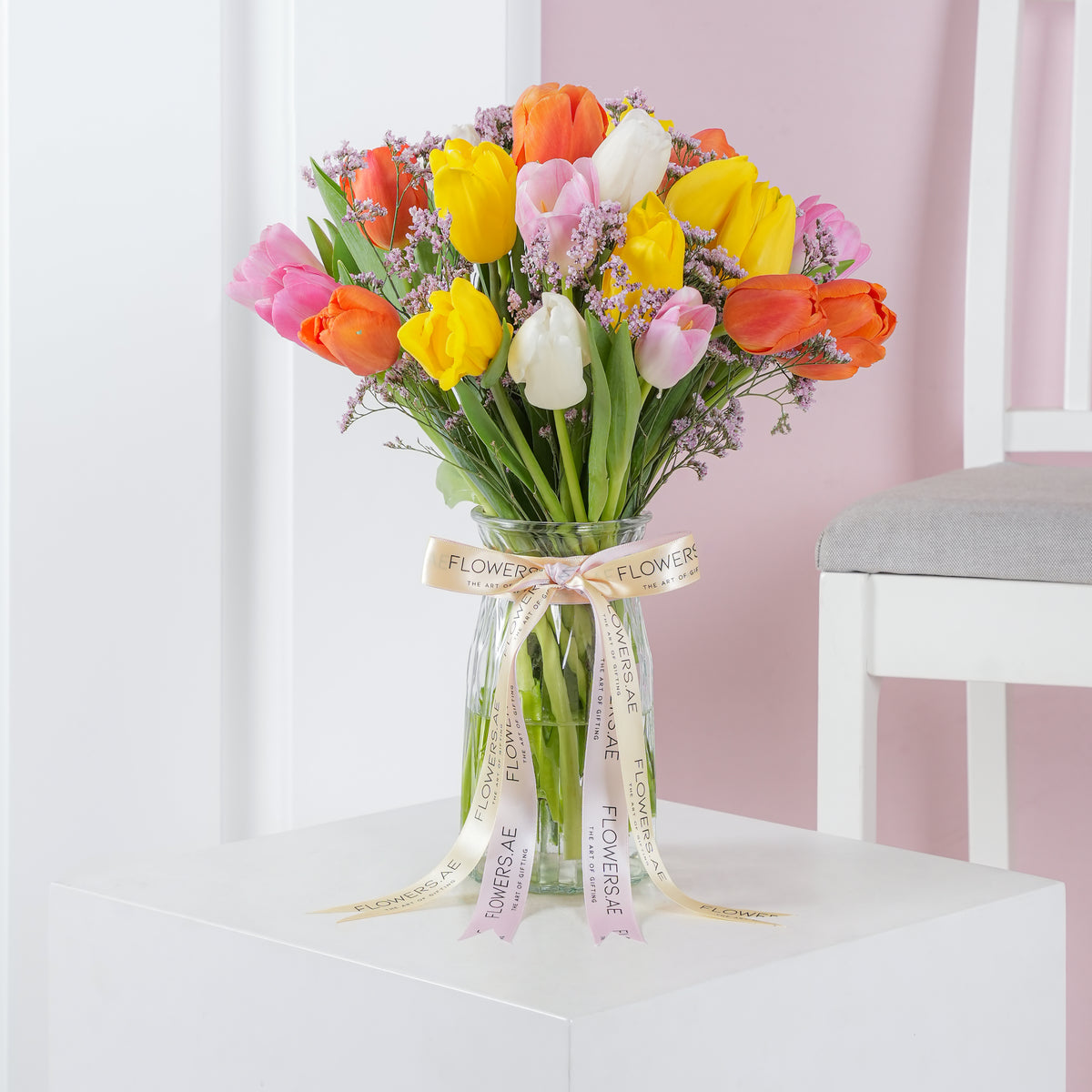 Luxury Mixed Tulips - Vase