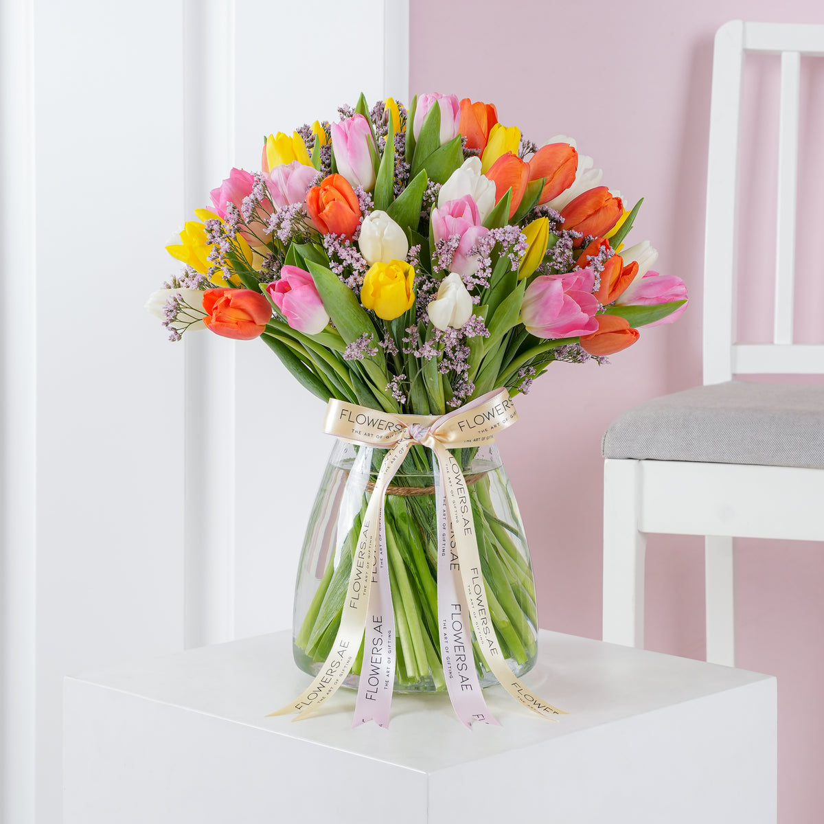 Luxury Mixed Tulips - Vase