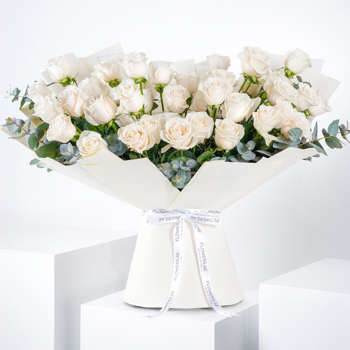 50 White Roses