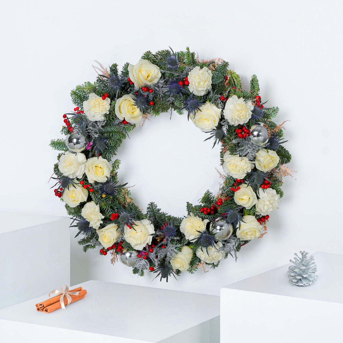 White Festive - Wreath