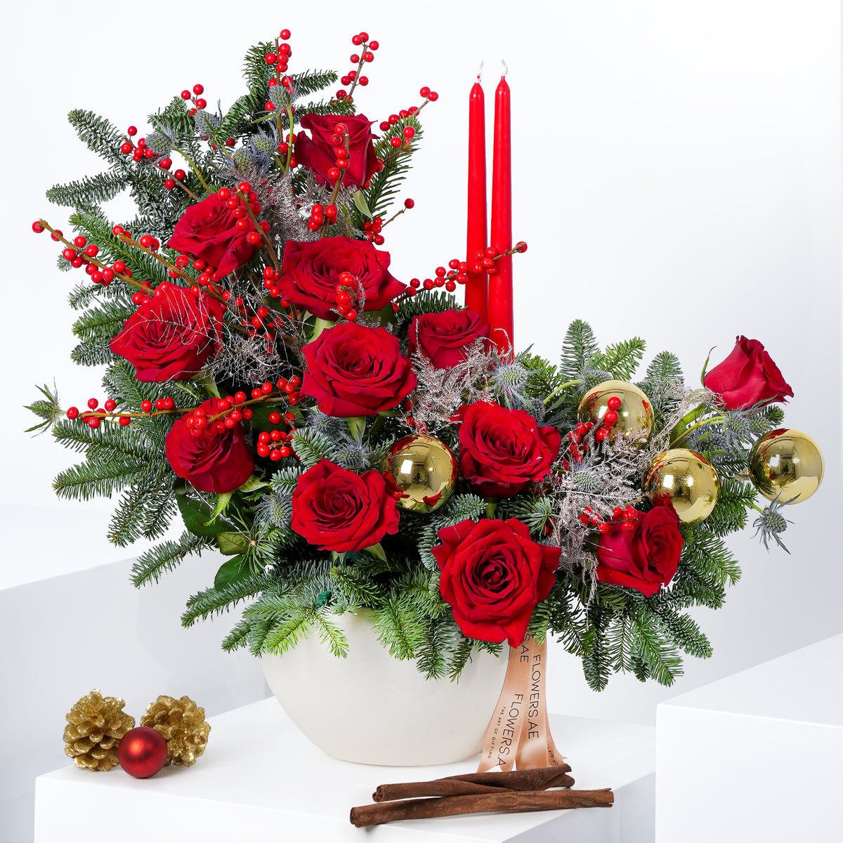 Red Festive - Vase