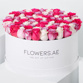 XXL Blush Roses Hatbox