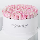 XXL Pink Roses Hatbox