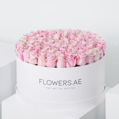 XXL Pink Roses Hatbox