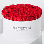 XXL Red Roses Hatbox