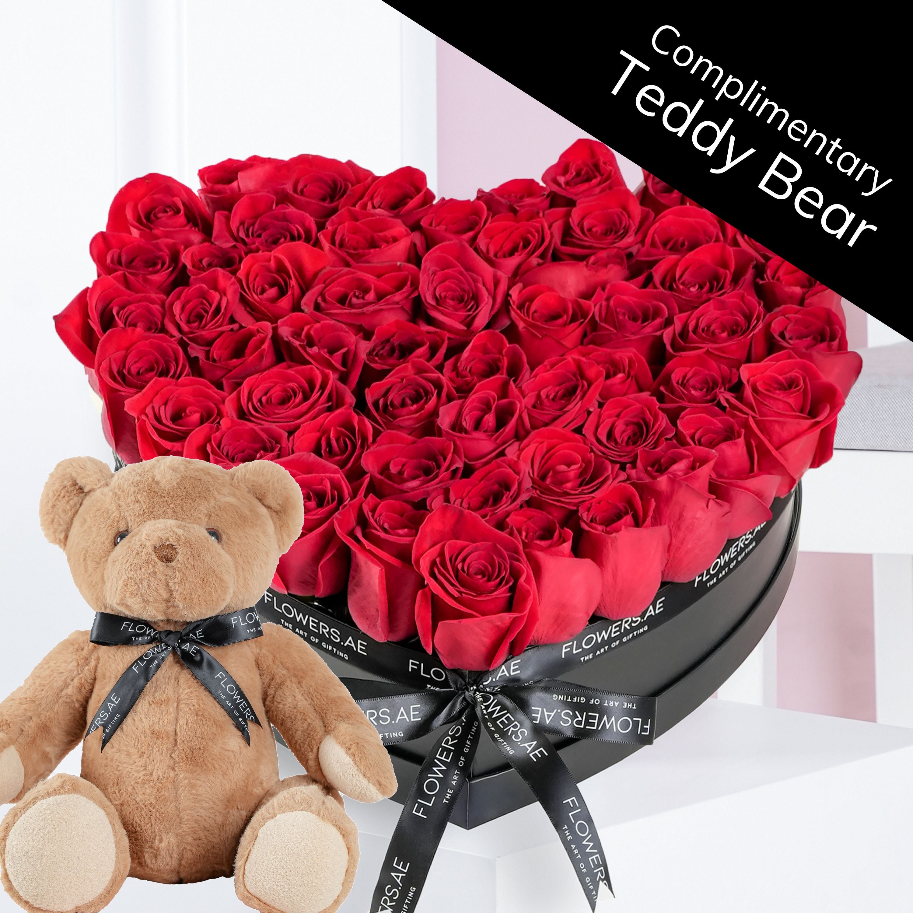 Anniversary Red Heart - Standard - Free Same-Day Delivery to all Emirates 