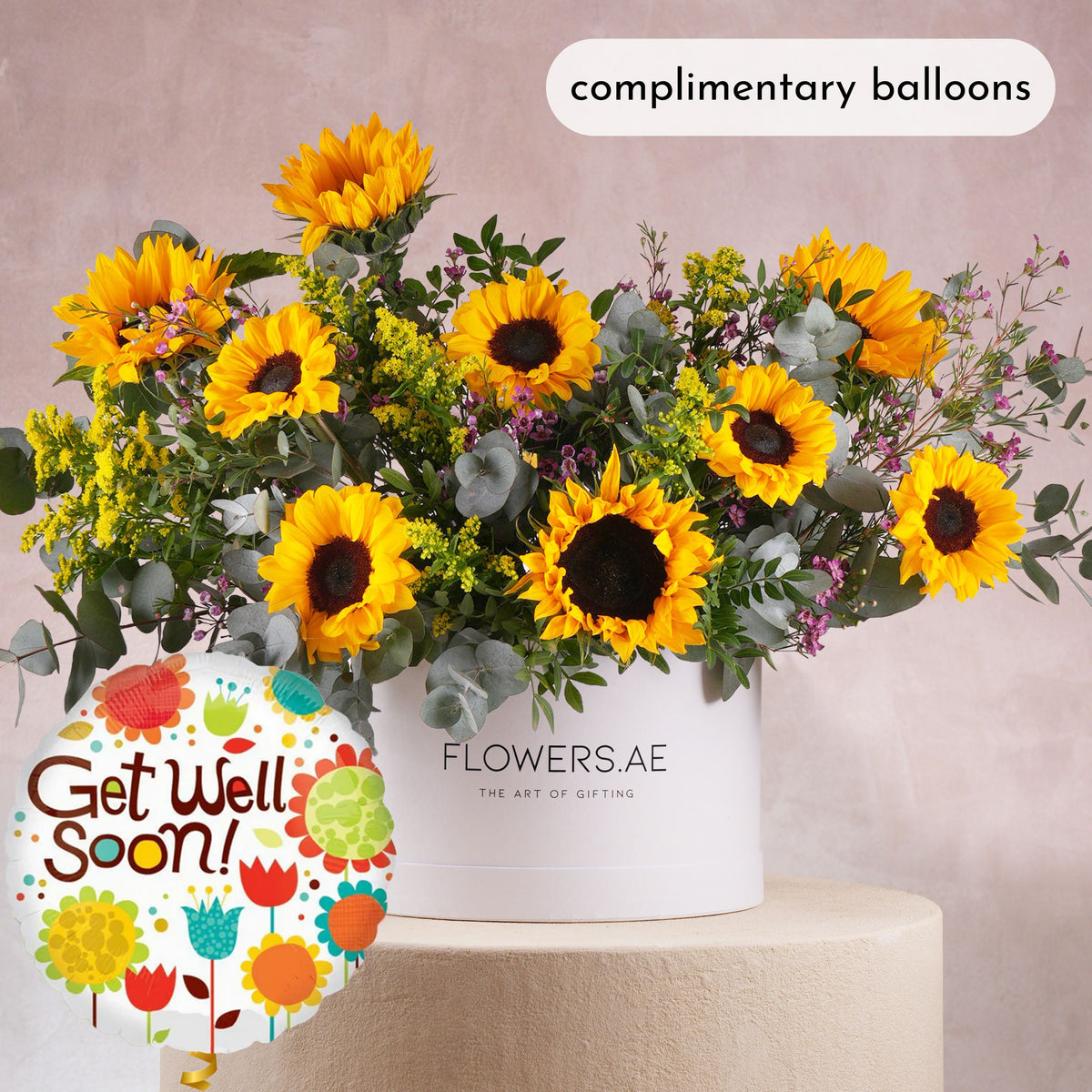 Luxury Sunflower Hatbox