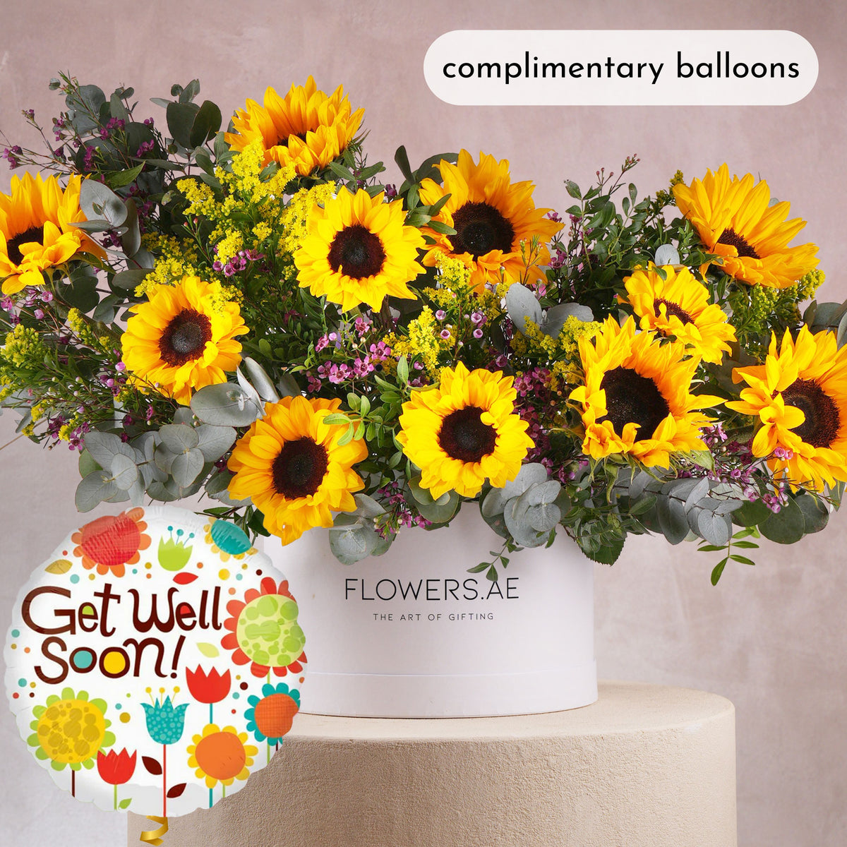 Luxury Sunflower Hatbox