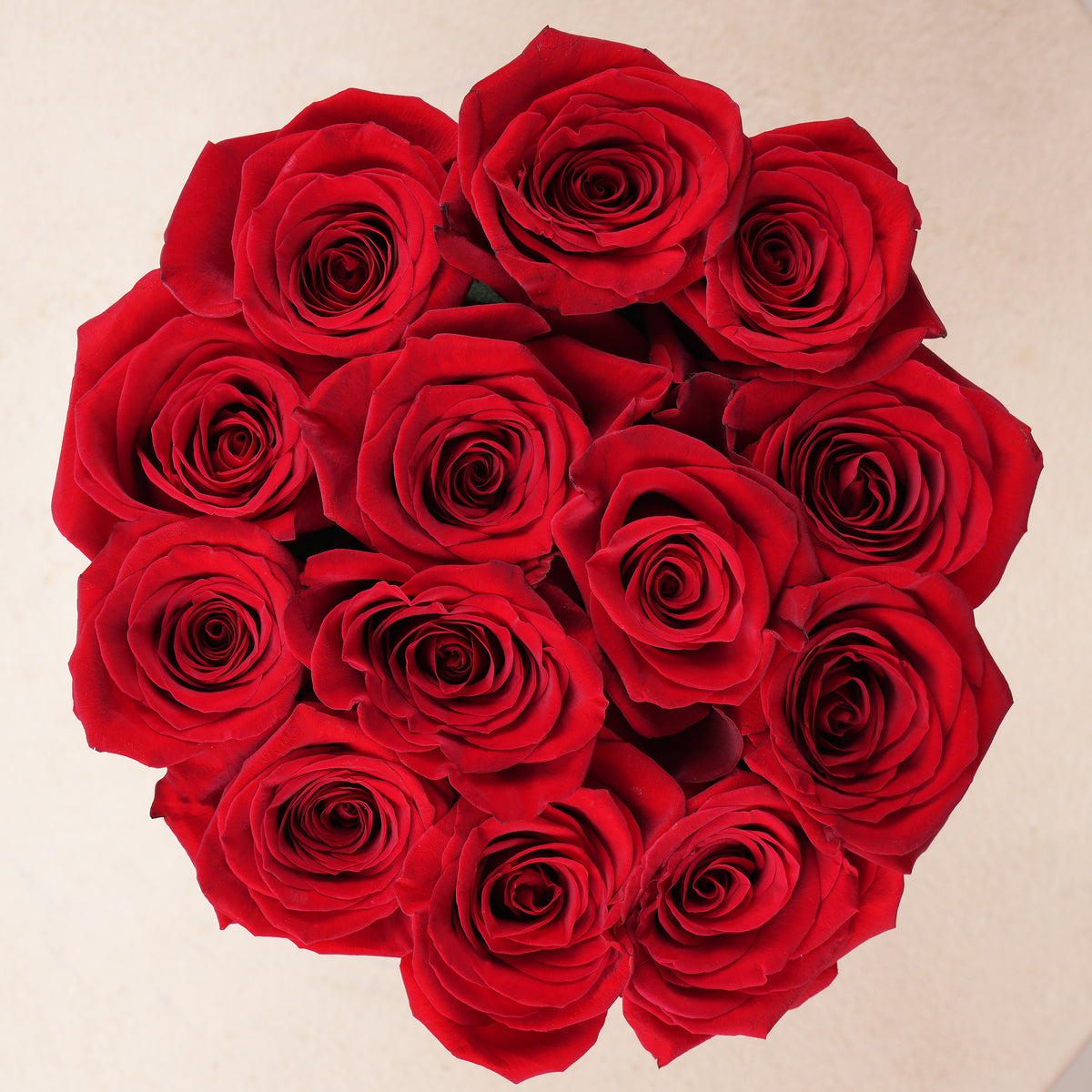 Petite Red Roses  Hatbox